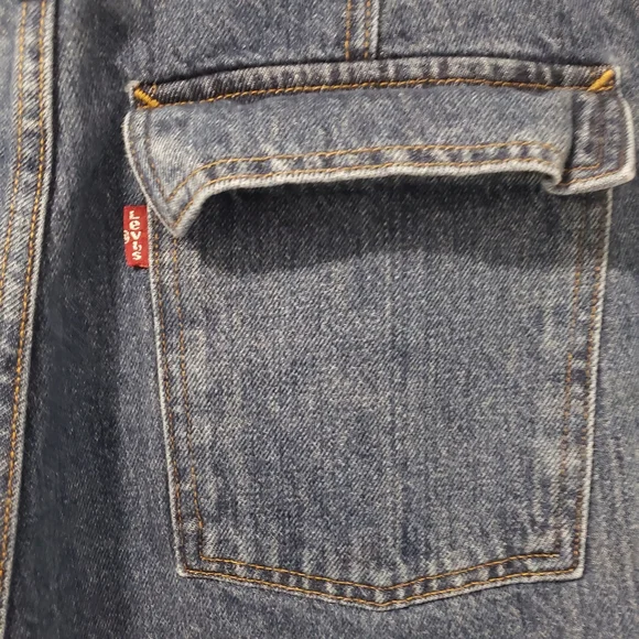 Levi's '94 Baggy Cargo Denim Jeans Pants Color Blue Womens Size 28 - Picture 7 of 12